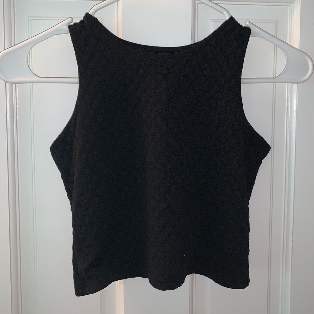 Girls’ Knit Black Crop Top